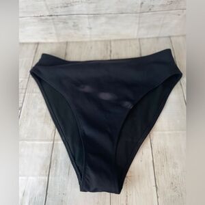 Good American Black Bikini Bottoms Shimmery Size 4/XL